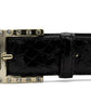 Cavalinho Galope Patent Leather Belt - Black Gold - 58010805.01_2