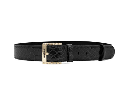 Cavalinho Classic Patent Leather Belt - Black Gold - 58010808.01_1