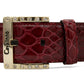 Cavalinho Classic Patent Leather Belt - DarkRed Gold - 58010808.04_3