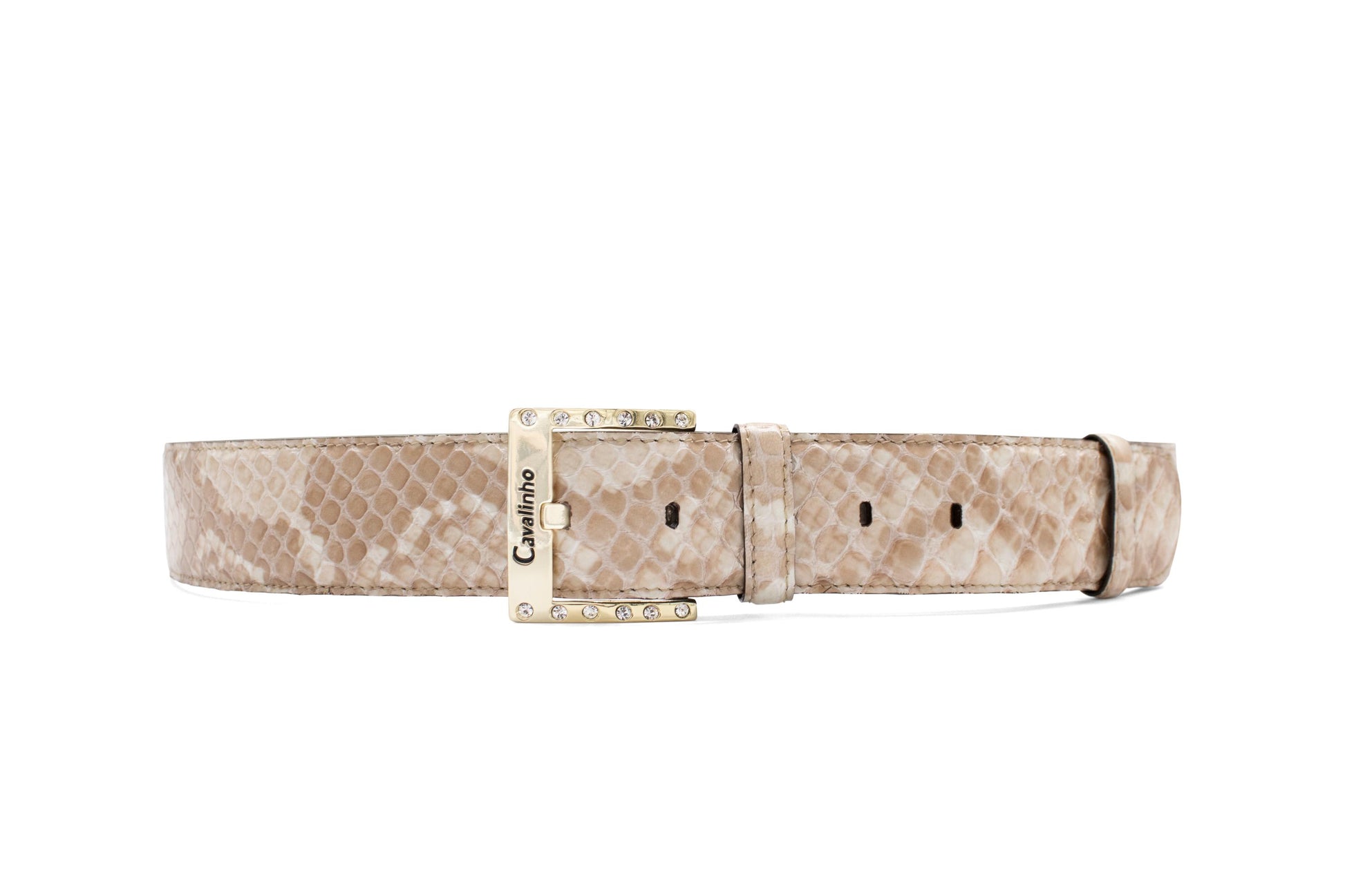 Cavalinho Classic Patent Leather Belt - Beige Gold - 58010808.05_1