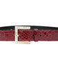 Cavalinho Gallop Patent Leather Belt - DarkRed Gold - 58010810.04_1