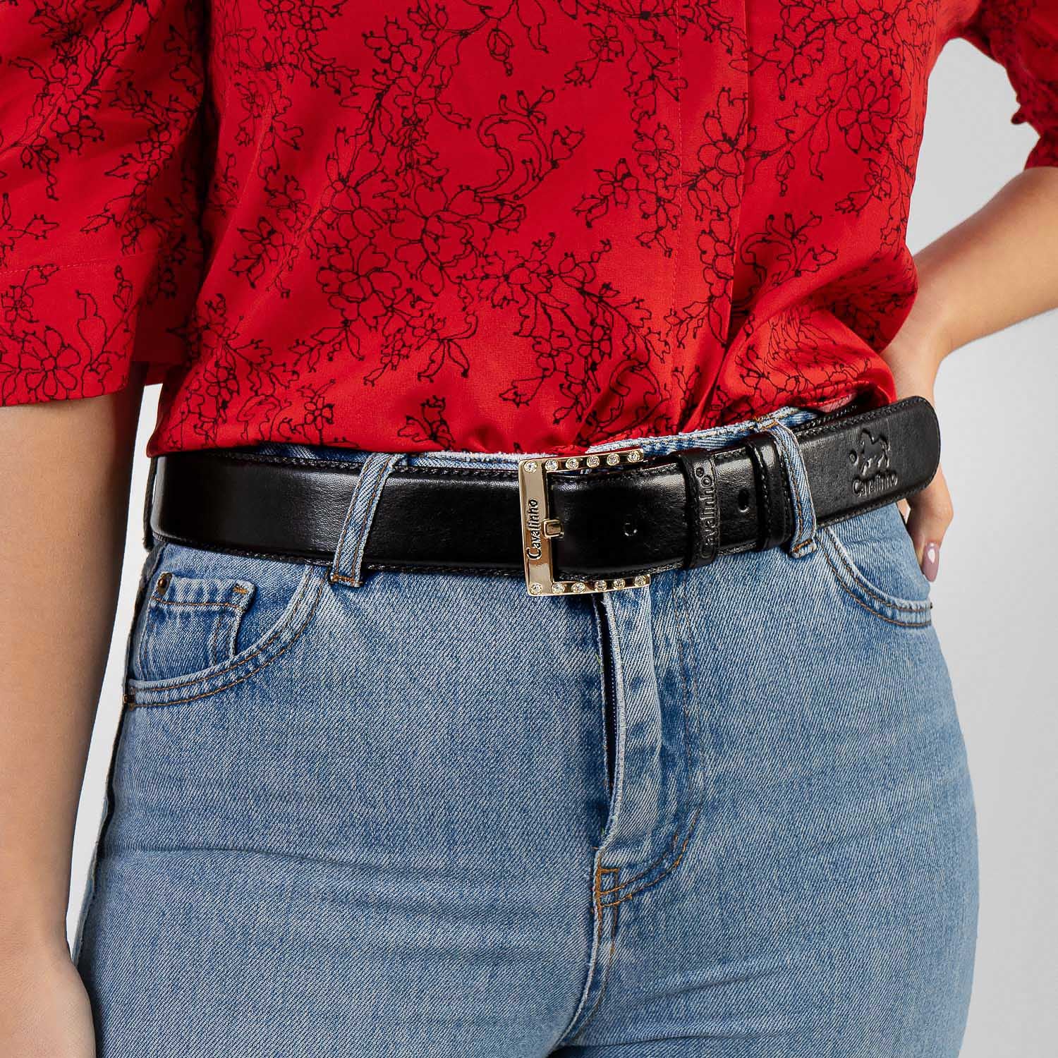 Cavalinho Classic Leather Belt for Women SKU 58010905.01 #color_black