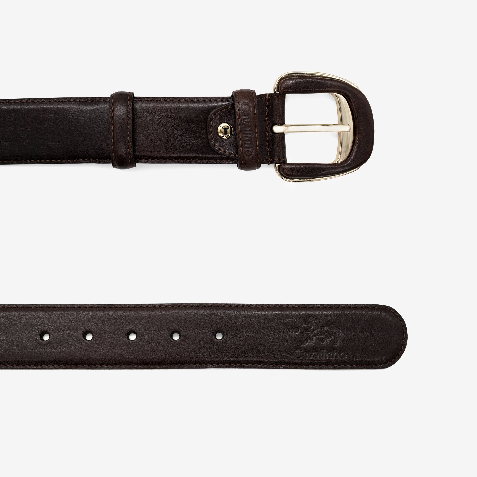 Cavalinho Classic Brown Smooth Leather Belt for Women SKU 58010906.02 #color_brown