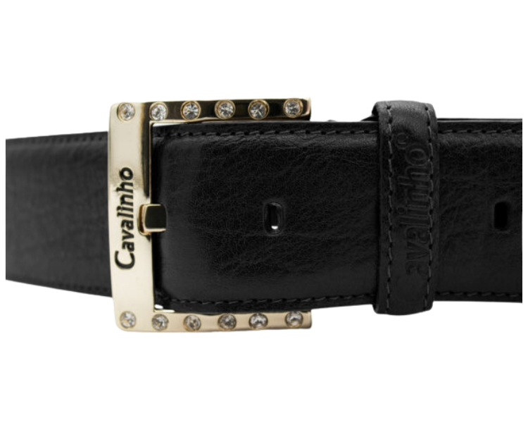 Cavalinho Classic Leather Belt - Black Gold - 58010908black_653254a0-8af8-4e6a-b6c3-166a605c1837