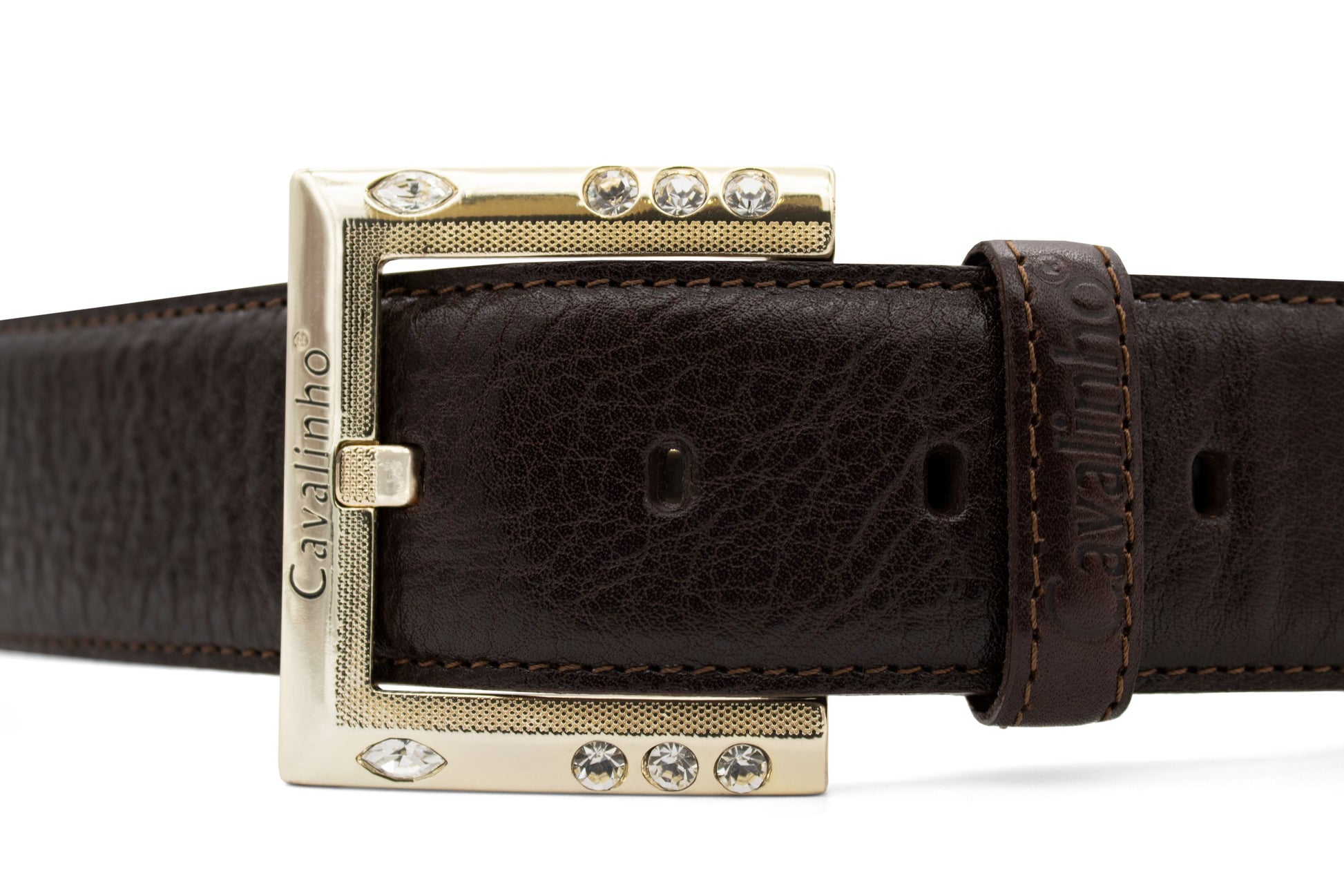 Cavalinho Classic Leather Belt - Brown Gold - 58010910.02_2