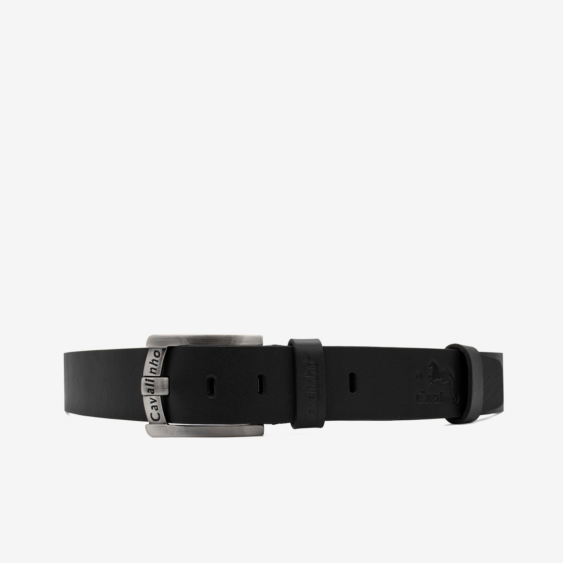Cavalinho Designer Black Leather Belt for Men SKU 58020507.01 #color_black