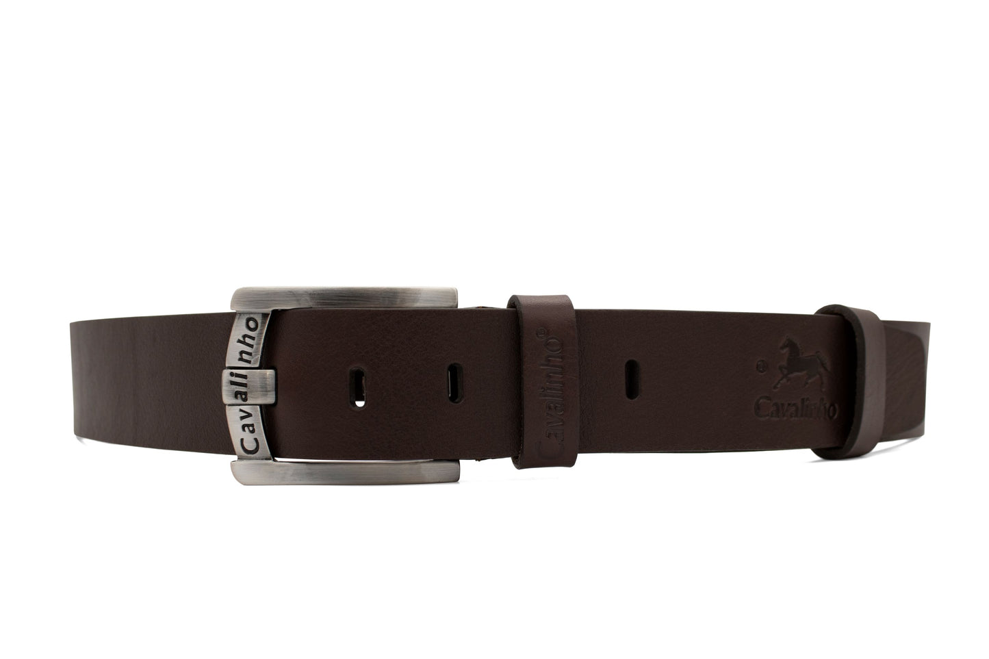 Cavalinho Sport Leather Belt - SaddleBrown Silver - 58020507.02_1