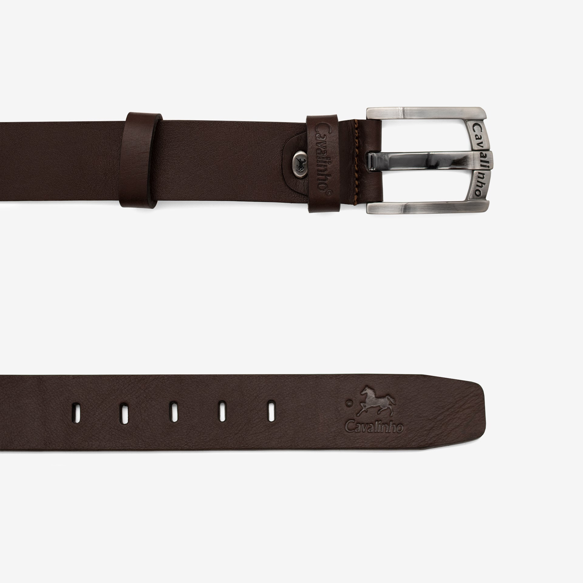 Cavalinho Designer Brown Leather Belt for Men SKU 58020507.02 #color_brown