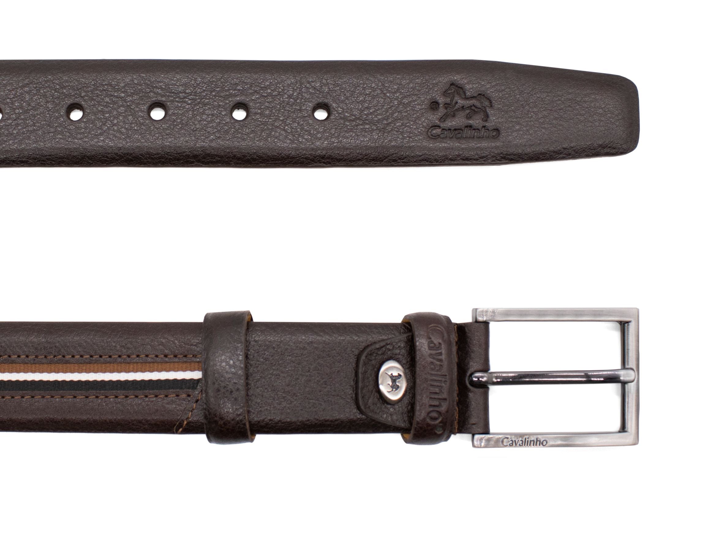 Cavalinho The Sailor Sporty Leather Belt for Men SKU 58020543.02 #color_brown