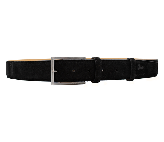 Cavalinho Suede Sporty Belt - Black Silver - 58020544.01_1