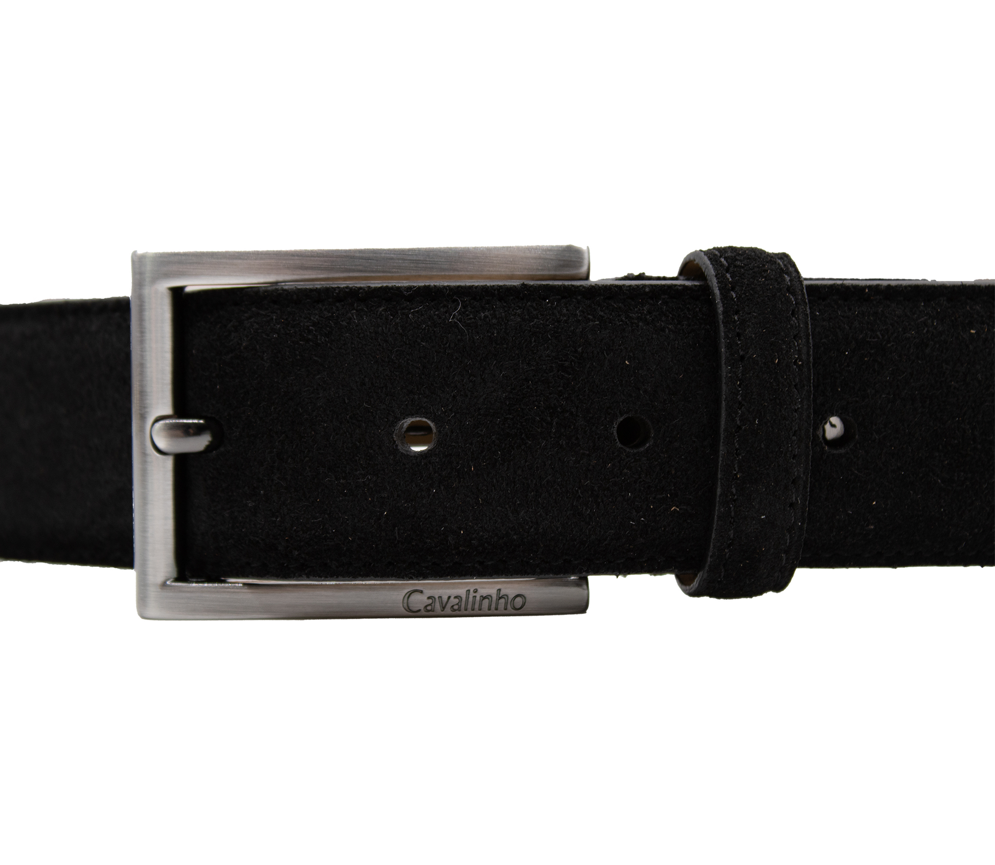 Cavalinho Suede Sporty Belt - Black Silver - 58020544.01_3