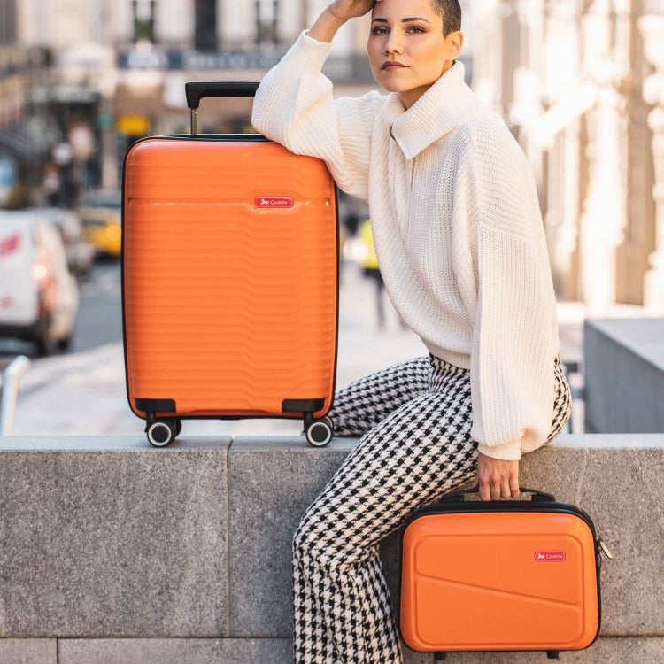 Cavalinho Hardside Toiletry Tote Bag (14") - 14 inch 68010003.37.14 #color_DarkOrange, IndianRed, SteelBlue, Silver, DarkGoldenRod, Black