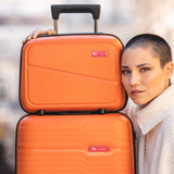 Cavalinho Hardside Toiletry Tote Bag (14") - 14 inch 68010003.37.14 #color_DarkOrange, IndianRed, SteelBlue, Silver, DarkGoldenRod, Black