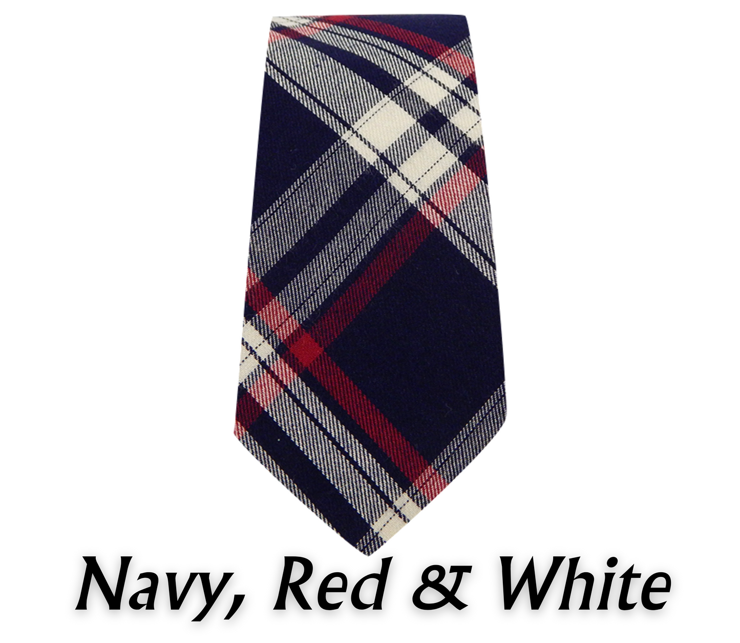 Relhok Plaid Necktie - Navy Red & White - 6_ceb496ef-b12b-4578-a644-1cc4797ce468