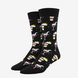 Socksmith All in a Day's Work Black Socks for Men #print_Black