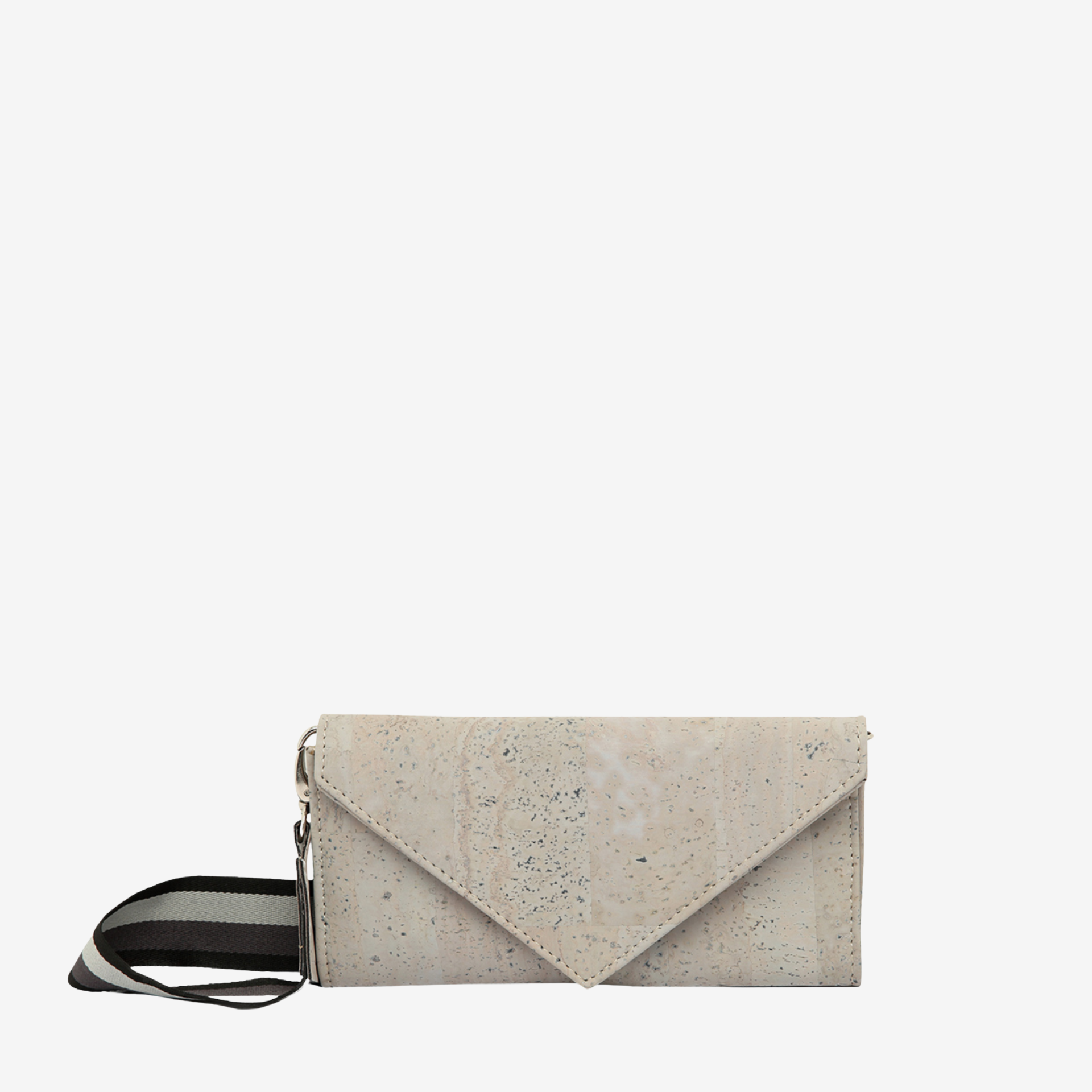 Artelusa Cork Clutch with Removable Strap #color_Grey