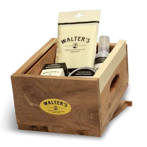 Walter's Premium Cedar Shoe Care Gift Box - - Cedar-gift-box