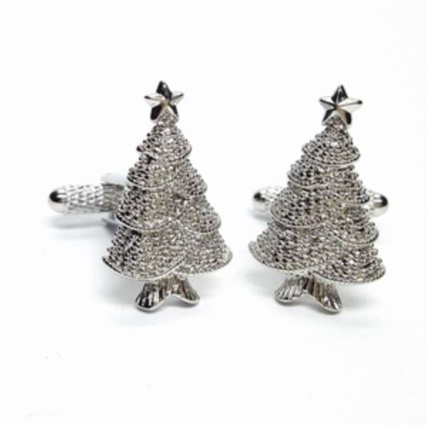 Onyx-Art Christmas Tree Cufflinks - - Christmas_Tree_Cufflinks_CK967