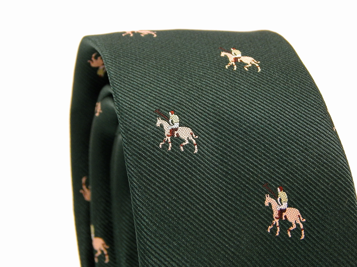 Cavalinho Men's Horse Print Necktie - Grey - DSCN8845
