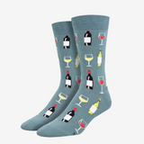 Socksmith Fine Wine Grey/Blue Socks for Men #print_Blue