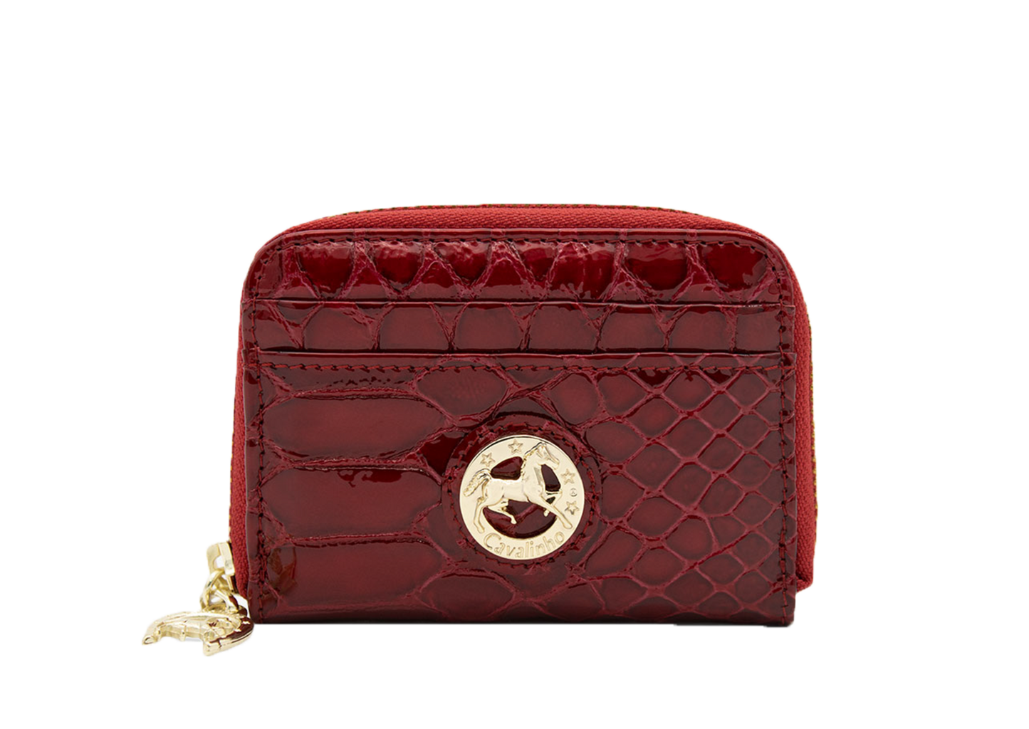Cavalinho Gallop Patent Leather Card Holder - Red - Galope_1Asset1