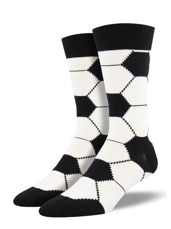 #color_ Black White | Socksmith Goal! Socks - Black White - Goal