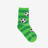 Socksmith Goal For It Soccer Balls Green Socks for Men #print_Green