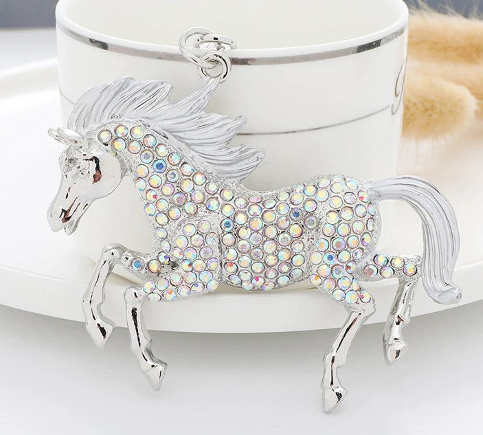 Relhok Horse Keychain - Silver - HorseKeyChainSilver2