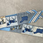 Relhok Promotional price scarves - In store only - Horses Pale Blue - Promoscarfpaleblue