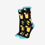 Socksmith Easy Peasy Lemon Squeezy Socks for Women #print_Black