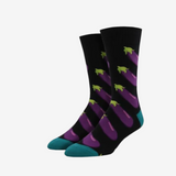Socksmith Eggplant Black Socks for Men #print_Black