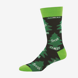 Socksmith Freshen Up Green &amp; Black Socks for Men #print_Green