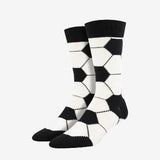 Socksmith Goal Socks for Men #print_Black / White