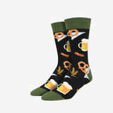 Socksmith Oktoberfest Black and Green Socks for Men #print_Black