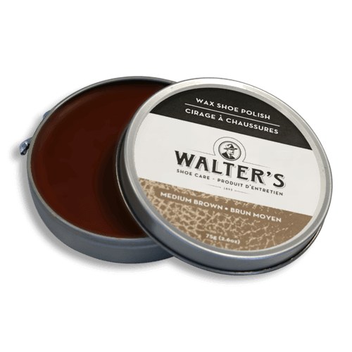 Walter's Wax Shoe Polish - Medium Brown - WaxShoePolish-MBrown