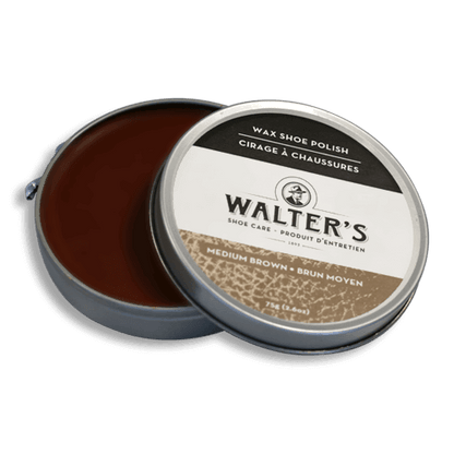 Walter's Wax Shoe Polish - Medium Brown - WaxShoePolish-MBrown