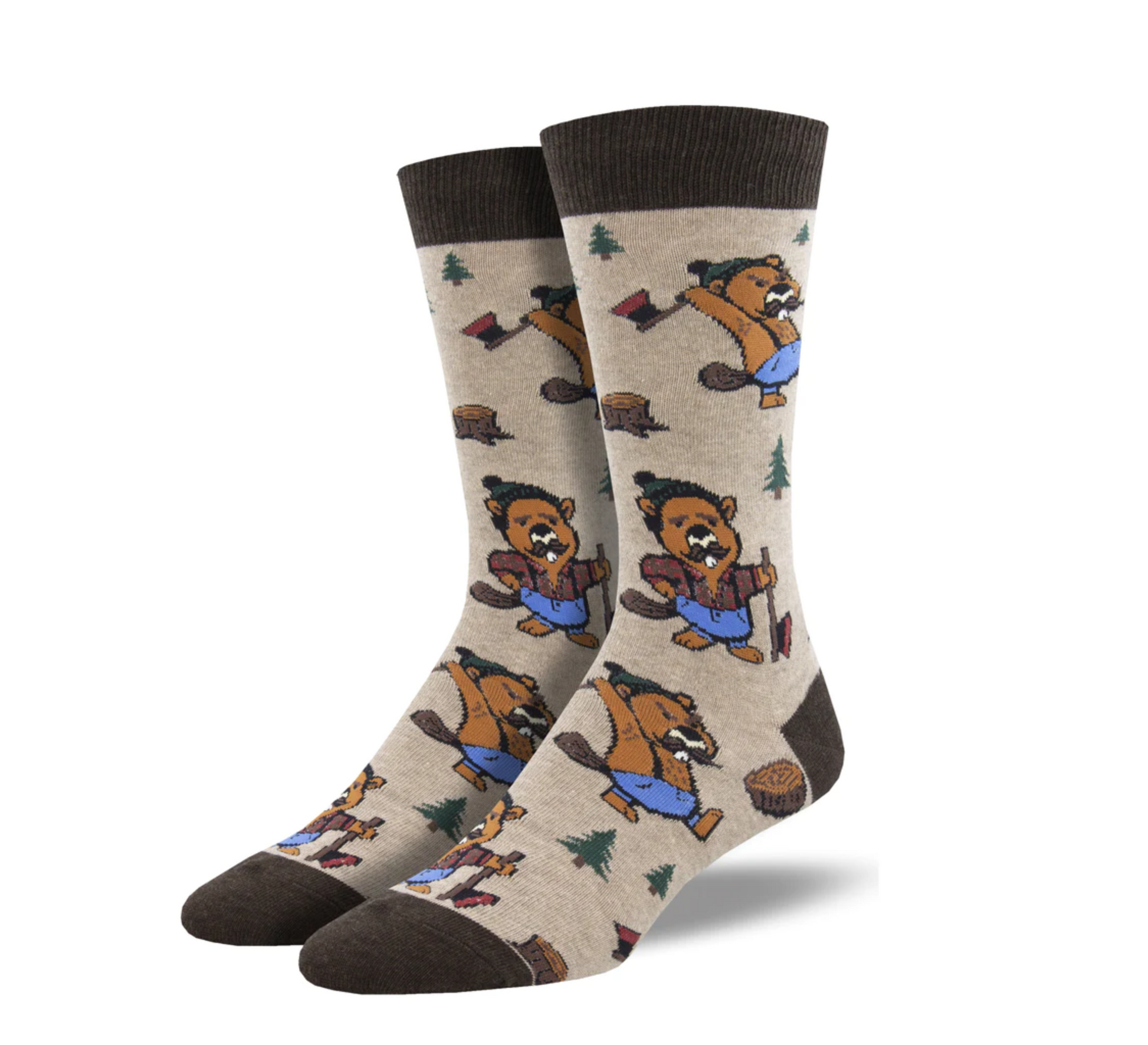 Socksmith Knotty Beaver Socks - Brown - WebsiteProductphotos-2022-08-16T152504.489