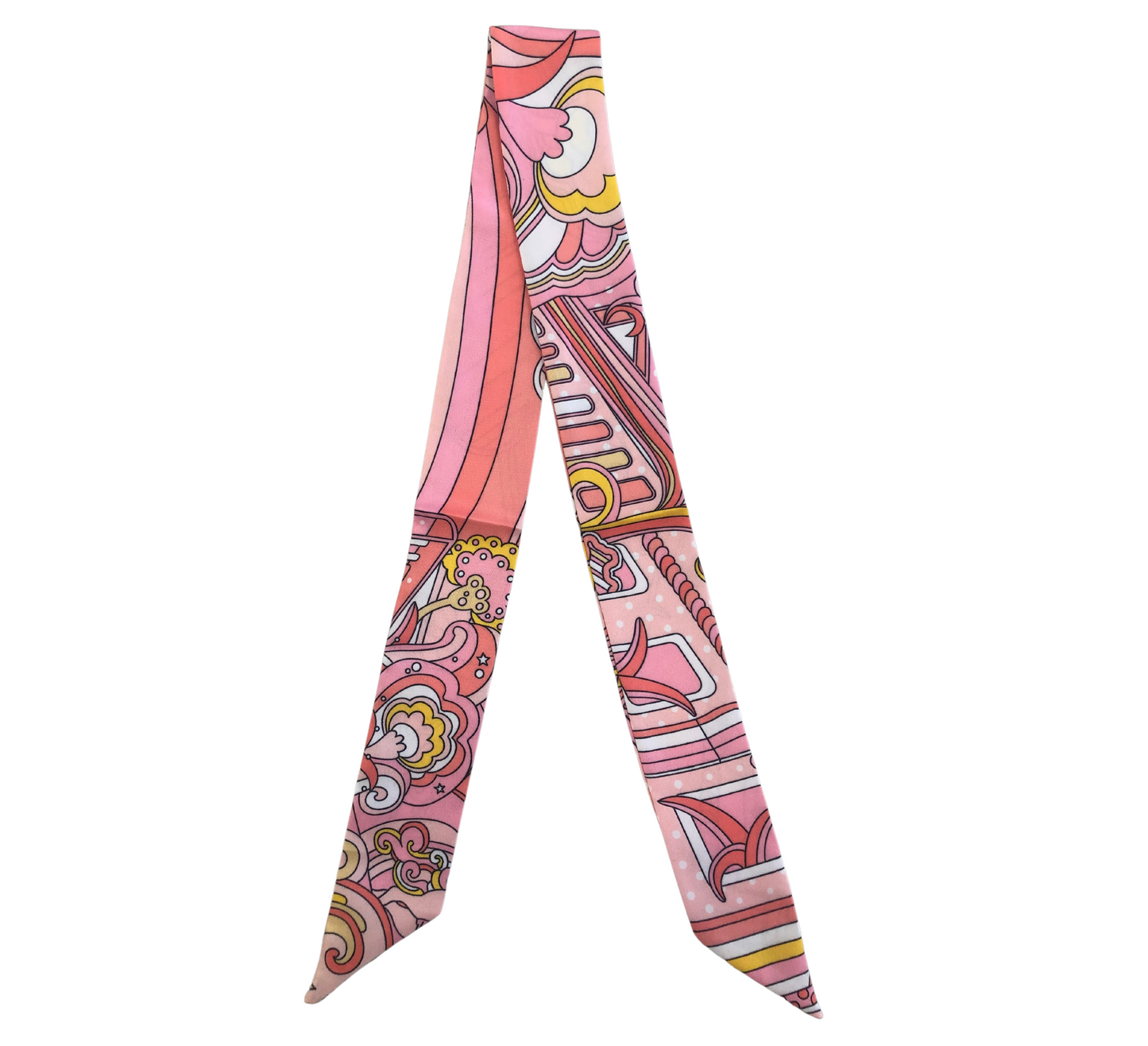 Relhok Handbag Skinny Scarf - Pink Yellow Flowers - WebsiteProductphotos-2022-11-06T153524.945